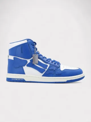 Amiri Skel Top Hi Blau/Weiß