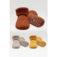 bistyle Kurzsocken (3er Pack), Frottee-Innen ABS für Babys Jungen Mädchen Babysocken (Set, 3-Paar, 3er-Pack) Anti-Rutsch, Plüsch, GOTS zertifiziert 0-36 Monate