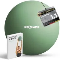NEOLYMP Pilatesball Pilatesball 20 cm - rutschfester Pilates Ball inkl. Pumpe (Kompakter Exercise Ball für Yoga & Physiotherapie inkl. E-Book), Mini Gymnastikball aus Silikon für Core-Training, Balance, Pilates