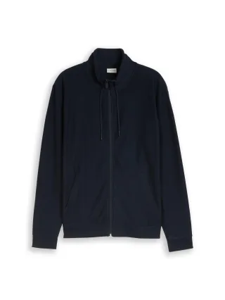 Tom Tailor - Sweatjacke mit Stehkragen sky captain blue - Gr. - S