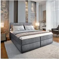 Masseno Boxbett PELLIO 160x200 cm mit Bonell Matratze und Topper