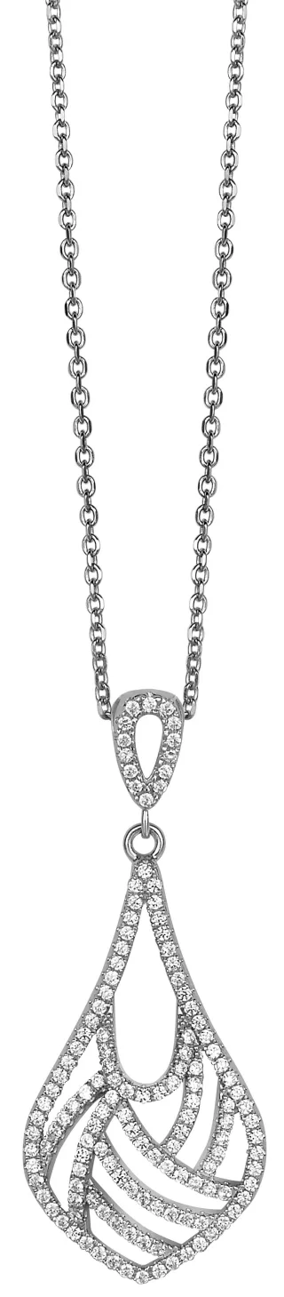 Orphelia Damen-Kette aus 925er Sterlingsilber mit Anhänger – Silber ZH-4843