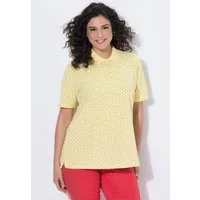 Ulla Popken Poloshirt Poloshirt Punkte Polokragen Halbarm Pima Cotton