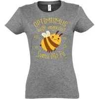 Youth Designz T-Shirt Optimismus heißt umgekehrt Sumsi Mit Po Damen Shirt Mit modischem Print