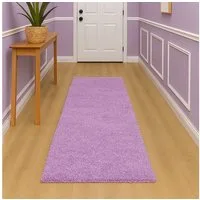 Carpetia Teppich Shaggy Teppich in Flieder – moderner Hochflor für stilvolle Wohnräume, rechteckig