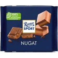 Ritter SPORT Schokolade, Ritter Sport Nugat Vollmilchschokolade mit Nugat Füllung 100g