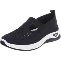 Ital-Design Trendy Damen Freizeit- und Alltagsschuh mit Komfort Slipper (91554333) Keilabsatz/Wedge Slipper in Dunkelblau