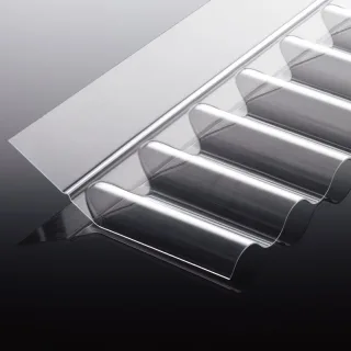 Wandanschluss Sinus 76/18 Acrylglas (1045x150x60 mm)