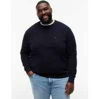 Tommy Hilfiger Big & Tall Rundhalspullover ESSENTIAL STRUCTURE CREW NECK Große Größen, regular fit