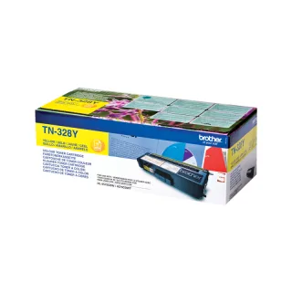 Original TN328Y BROTHER HL Toner yellow 6000