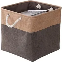Zaewry Aufbewahrungsbox 33 x 33 x 33 cm Großer Aufbewahrungskorb, Korb Aufbewahrung, für Schrank, Regal,Kleidung