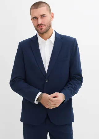 bonprix Baukasten-Sakko mit Stretchanteil in Modern Fit, blau, Gr.62, Ein Sakko, unendliche Möglichkeiten: Das Baukasten-Sakko mit Stretchanteil – dein Schlüssel zu unzähligen, stilvollen Outfits