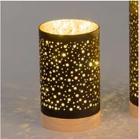 formano Tischleuchte Sterne, LED, Mit Timerfunktion, Schwarz, Sterne, H: 20cm