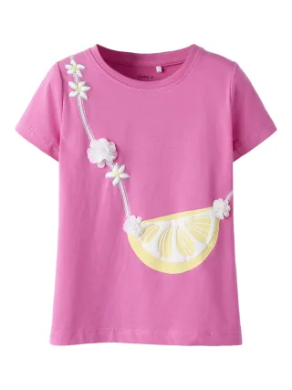 NAME IT - NMFFENTAZ SS TOP BOX strawberry moon - Gr. - 104