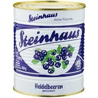 Steinhaus Obstkonserve, Steinhaus Heidelbeeren feine Früchte gezuckert in der Dose 850ml