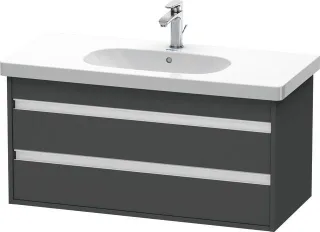 Duravit Ketho Waschtischunterbau wandhängend Graphit Matt 1000x455x480 mm - KT664804949 KT664804949
