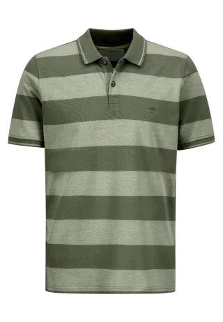 FYNCH-HATTON - Polo, Two-Tone Stripes dusty olive - Gr. - M