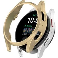 Wigento Smartwatch-Hülle Für Samsung Galaxy Watch 7 40mm Kunststoff PC Gehäuse Hülle Case Gold