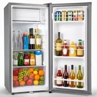 oyajia Kühl-/Gefrierkombination 73L Kleiner Kühlschrank mit Gefrierfach, 5 Temperaturstufen (0-10) BC-73, 83.5 cm hoch, 40.7 cm breit, Energieeffizient, leise, Kompakt Geräumig für Studentenwohnheim/Büro