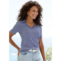 Vivance by Lascana Poloshirt aus strukturierter Strickqualität luftige Strick-Qualität
