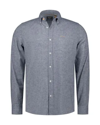 nza new zealand auckland - Blusen / Hemden Männlich navy sky melange - Gr. - XXL