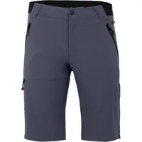 Bergson Outdoorhose ARRESÖ COMFORT Bermuda Herren Wandershorts, leicht, strapazierfähig, Normalgrößen, grau/blau