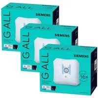 SIEMENS Staubsaugerbeutel 16 Stück SuperTEX TYP G GALL, passend für Siemens, Bosch