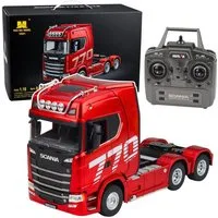 Wisam RC-Auto Scania Huina 1501 ferngesteuerter LKW, Rot, 1:18