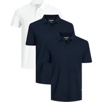 Jack & Jones Poloshirt (Spar-Set, 3er-Pack) mit besticktem Logo