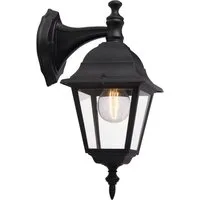 Brilliant Außen-Wandleuchte Newport, ohne Leuchtmittel, Außenwandlampe hängend schwarz
