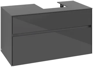 Villeroy & Boch Waschtischunterschrank Collaro C09600 1000x548x500mm Glossy Grey C09600FP