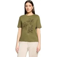Cartoon Kurzarmshirt Damen mit Rundhalsausschnitt (1-tlg)