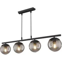 GLOBO LIGHTING Hängeleuchte, Leuchtmittel nicht inklusive, Kugel Design Decken Pendel Leuchte rauch Wohn Zimmer Beleuchtung