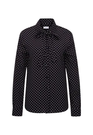seidensticker - MINU BLUSE MIT SCHLEIF Black - Gr. - 36