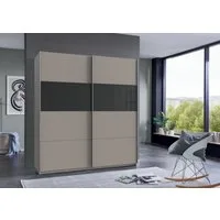 Wimex Schwebetürenschrank Bramfeld Kleiderschrank mit Glaselementen und zusätzlichen Einlegeböden
