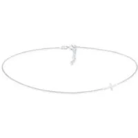 Elli Choker Choker Kreuz Symbol Trend 925 Silber