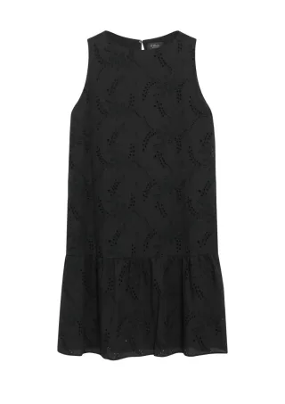 s.Oliver BLACK LABEL - Ärmelloses Midikleid schwarz - Gr. - 36