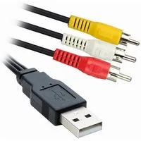 Bolwins G53 USB 2.0 auf Cinch AV Kabel Adapter Audio Video für TV PC Cam 30 cm Audio- & Video-Kabel, USB-A Stecker, Cinch-Stecker (RCA), Cinch (RCA) (30 cm), AV-Adapterkabel für analoge Audio- und Videoübertragung, Plug & Play