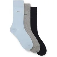 BOSS Businesssocken 3P RS Uni CC (3-Paar) mittelhoch, verstärkte Zehen- und Fersenpartie