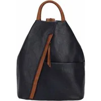 ITALYSHOP24 Rucksack Damen City- TagesRucksack Daypack Backpack Tasche Schultertasche Sport, Handtasche tragbar, Leder Optik viele Farben/Variationen, Schule Reise
