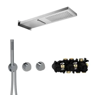 Herzbach MODUL7 Thermostat-Set T-MU2 70.703711.1.01 537x165mm Multi 2 Chrom