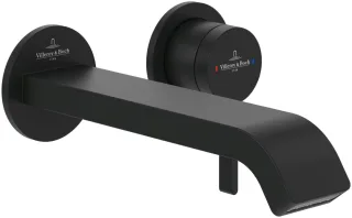 Villeroy & Boch Waschtischauslauf-Set Dawn 3 60x60x 201mm ohne Ablaufgarnitur Matt Black TVZ106003000K5