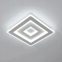 Riserva Deckenleuchten Ultraflache LED Deckenleuchte Quadrat 42W Tagesweiß Acrylglas
