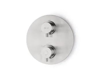 JEE-O Slimline Unterputz-Thermostat mit Umsteller, edelstahl gebürstet, 800-2300 800-2300