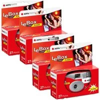 AgfaPhoto 4 x Einwegkamera Agfa Le Box Einwegkamera