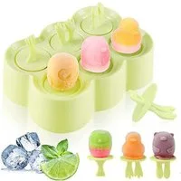 TUWENA Eisform Eisformen, 6 Eisform Eis am Stiel, Popsicle Formen, Stieleisformer, für Kinder, Baby