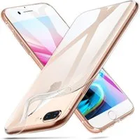 CoolGadget Handyhülle Transparent Ultra Slim Case für Apple iPhone 7 Plus/8 Plus 5,5 Zoll, Silikon Hülle Dünne Schutzhülle für iPhone 7+, iPhone 8+ Hülle