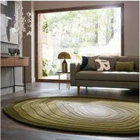 FLAIR RUGS Teppich PUDDLE OMBRE WOOL, rechteckig, Höhe: 11 mm, Wollteppich in Pfützenform