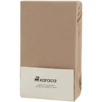 Karaca Bett-Set Karaca Home Jersey Spannbettlaken, 180x200+30 cm, Beige