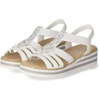 Rieker Rieker V0240-80 Damen Synthetik white Sandalette